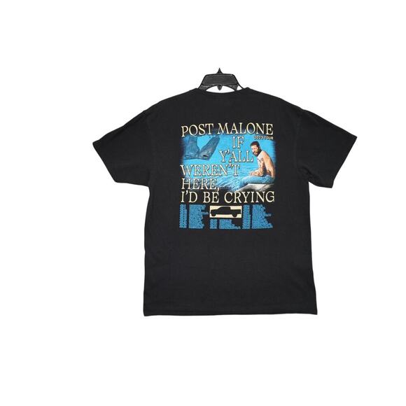 Post Malone 2023 Tour T-Shirt – "If Y’all Weren’t Here, I’d Be Crying" – Size L - Picture 4 of 5